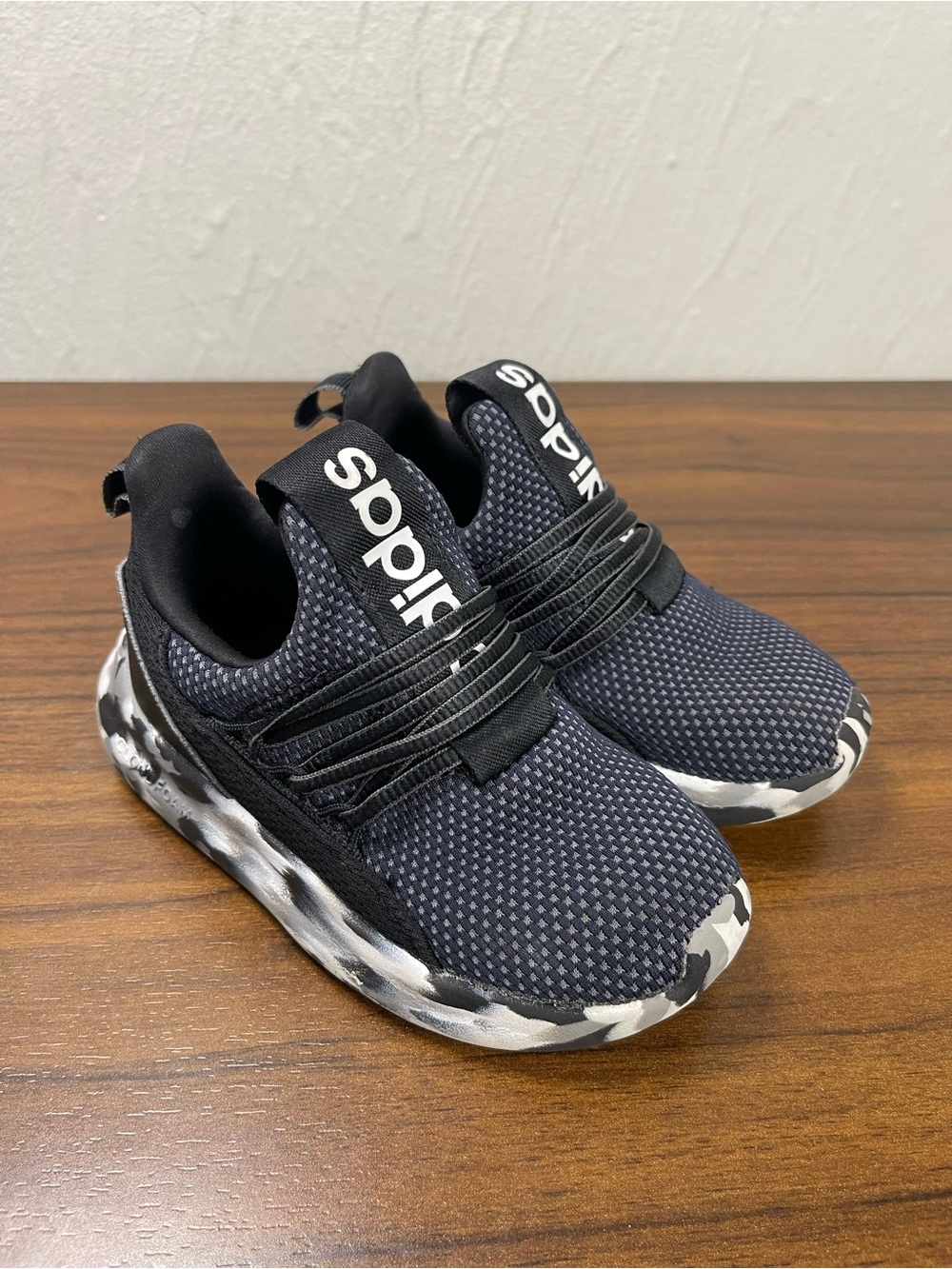 adidas Lite Racer Adapt Unisex Kids Slip-On Camo Mesh Low Top Size US 8K | 267